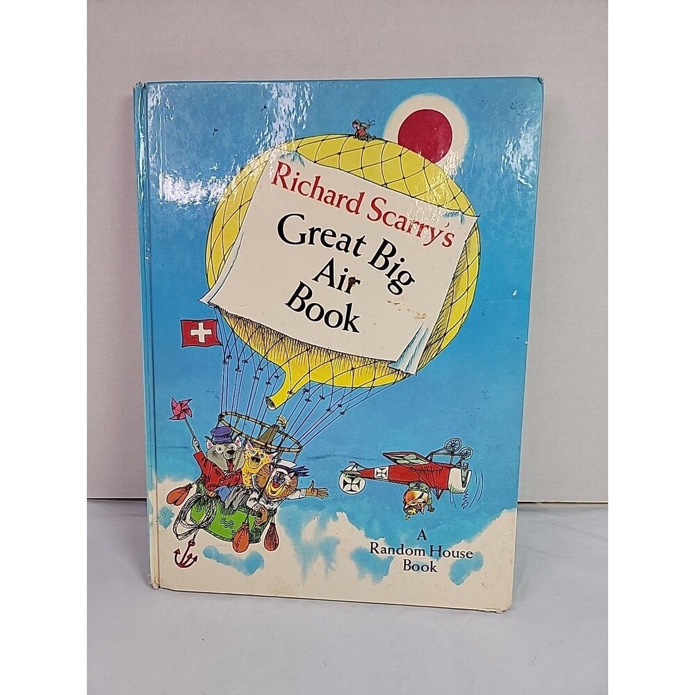 Richard Scarry’s Great Big Air Book 1971 Random House Hardcover Children’s Book